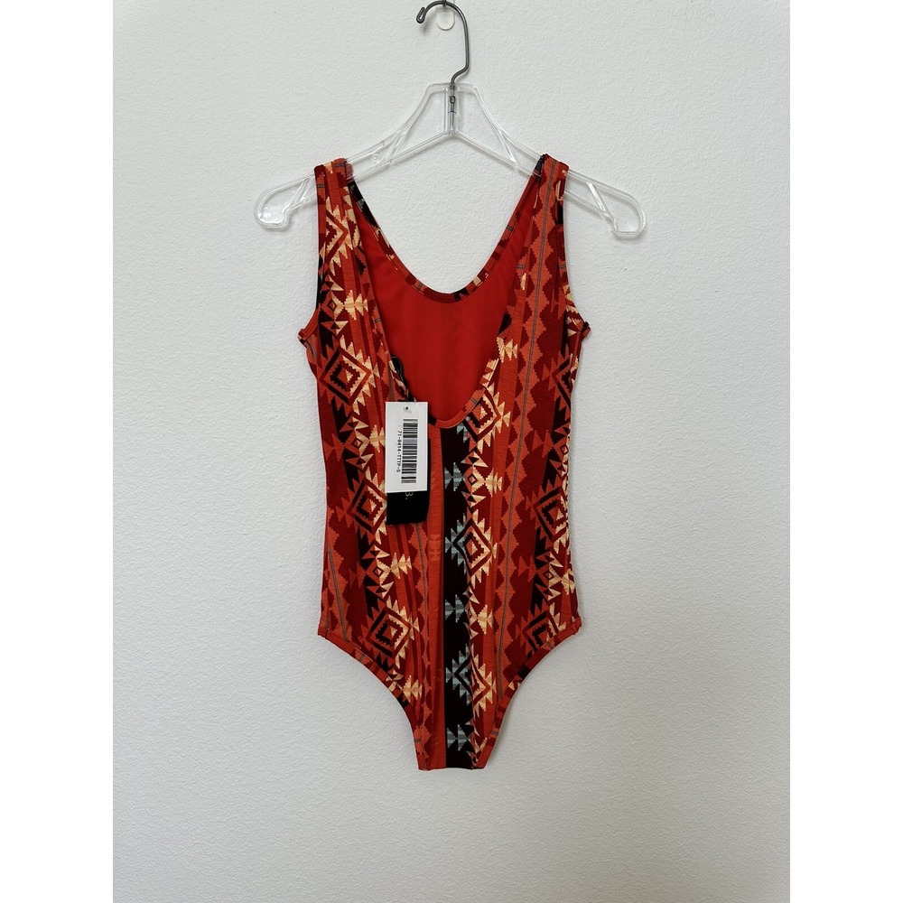NWT Lucky & Blessed Filly Flair Aztec Print Tank Top Body Suit Size Small - Picture 5 of 8